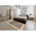 thumbnail image 4 of Ahgly Company Indoor Rectangle Abstract Yellow Abstract Area Rugs, 2' x 5', 4 of 6