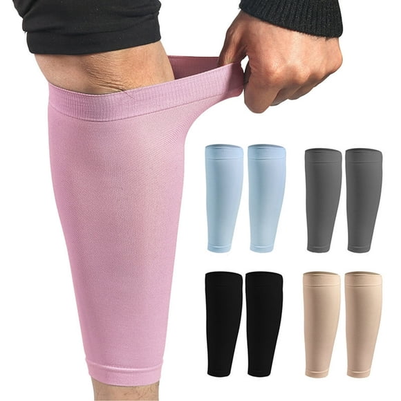 CUITING 2 Pcs Manchons de Jambe Élastiques Respirants Protection de Mollet pour Sports Extérieurs Rose