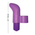 thumbnail image 3 of The 9's Silicone Finger Vibrator, Purple, 3 of 3