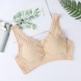 thumbnail image 4 of Qertyioot Women's Solid Color Comfortable Hollow Out Bra Underwear, 4 of 5