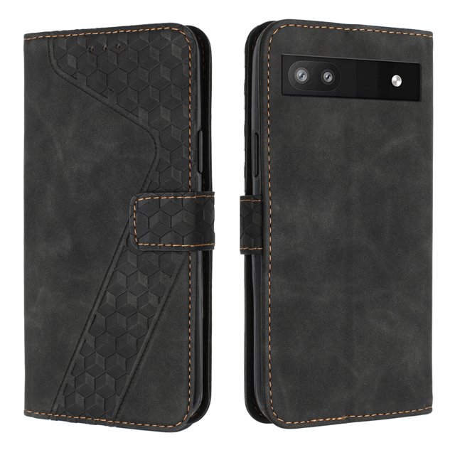 Compatible with Google Pixel 6A Case Wallet Design with Card Slots Magnetic Closure Cover