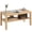 Nature Bois, variante sur HOMCOM Table Basse à 2 Niveaux avec Tablette de Rangement pour Salon, Bois Naturel