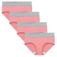 thumbnail image 2 of pxiakgy sous-Vêtements pour Femmes bikini Couleur Femmes patchwork Culottes Slips Culottes Unies Rose Vif + l, 2 of 9