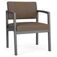 thumbnail image 1 of Fauteuil d'Appoint Surdimensionné en Acier Lenox pour Réception / Acier Charbon / Brun, 1 of 5