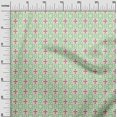 thumbnail image 3 of oneOone Cotton Cambric Light Green Fabric Asian Ikat Sewing Craft Projects Fabric Prints By Yard 56 Inch Wide, 3 of 4