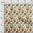 thumbnail image 2 of oneOone Cotton Poplin White Fabric Tropical Leaf Craft Projects Decor Fabric Printed By The Yard 42 Inch Wide, 2 of 5