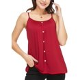 thumbnail image 1 of CHOK Camisoles à Soutien-Gorge Intégré pour Femmes, Bretelles Spaghetti Ajustables, Débardeur Sans Manches, Hauts d'Été, 1 of 6