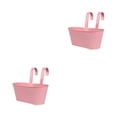 thumbnail image 1 of relayinert Outdoor Hanging Pots For Plants Practical And Beautiful Solution Detachable Pink 2Set, 1 of 6