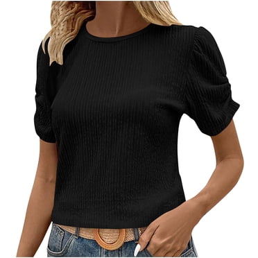 fheaev Tuniques à Manches Longues pour Femmes Chandails en Dentelle à Col en V Mode pour Femmes T-shirt à Manches Longues Ample à Col en V Contrasté Fendu