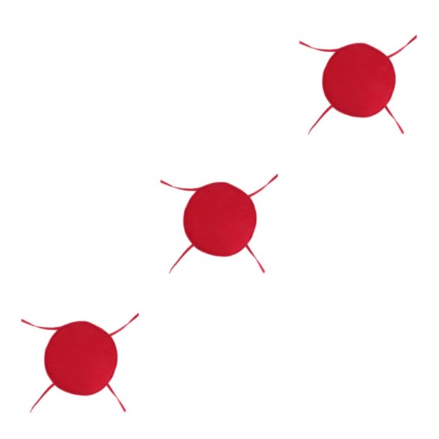 Baohd 1/2/3/5 Profitez du Confort Coussin de Siège Rond Non Décolorant Coussin de Chaise Doux et Confortable Rouge Terne 3 Pcs