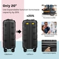 thumbnail image 3 of Joyway  - 5-Piece Luggage Set PP Hardshell Spinner Suitcase with TSA Lock - (Expandable Carry-On 20 Inch) (24 Inch 28 Inch) for School, Travel, Weekend, 3 of 7