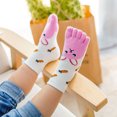 thumbnail image 2 of Fortune 1 Pair Kids Five Finger Toe Socks Ankle Socks Baby Cartoon Animal Socks, 2 of 4