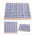 thumbnail image 2 of Milaget Wood Velvet Jewelry Organizer Display Case Tray Box for Necklaces 2, 2 of 9