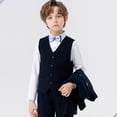 thumbnail image 5 of Liyamei Ensemble de Tenue Habillée Unie pour Garçons, Bleu 4-5 Ans, 5 of 5