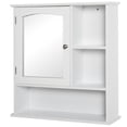 thumbnail image 1 of kleankin Armoire de Salle de Bain Murale avec Miroir, avec Porte et Tablette Ajustable, 1 of 10