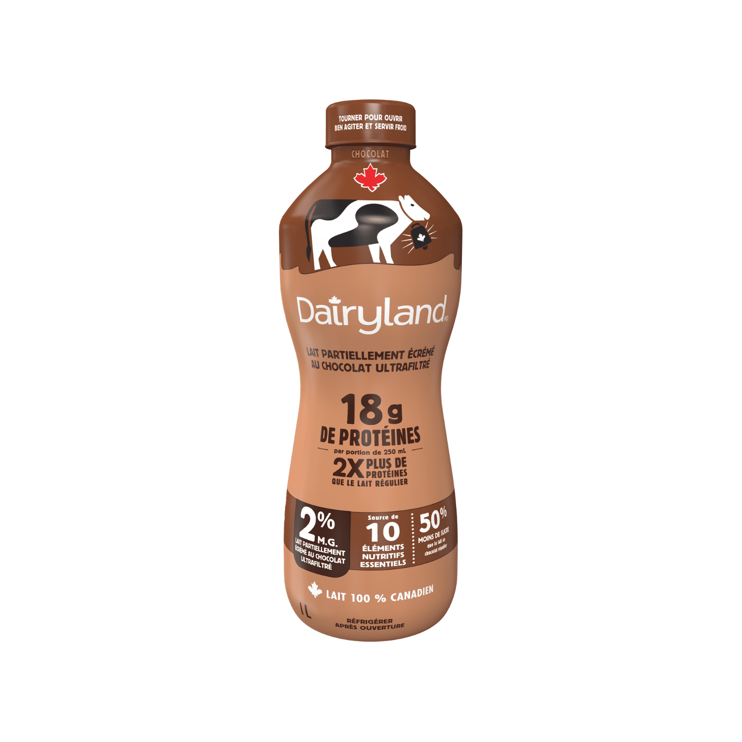 Dairyland 2 % Lait au Chocolat Ultrafiltré Partiellement Écrémé