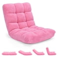 thumbnail image 1 of Giantex Chaise de Jeu de Sol Réglable, Lit de Repos Rembourré, Fauteuil Inclinable pour Adultes, Chaise de Méditation Sans Accoudoirs avec Soutien du Dos, 1 of 7
