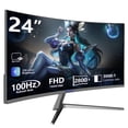thumbnail image 1 of Sealan 24 Inch Curved Gaming Monitor,100HZ MPRT 3ms,FHD 1080P Computer Monitor Freesync 99% sRGB HDR,for Home Office Gaming Visual Experience for Wor, 1 of 8