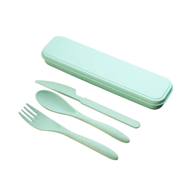 Kitchen Tableware Reusable Spoon Cutlery Fork Children'S Adult Portable Lunch Box Cutlery Set For Travel Picnic Camping Or Daily Use At School, Kitchen Tableware