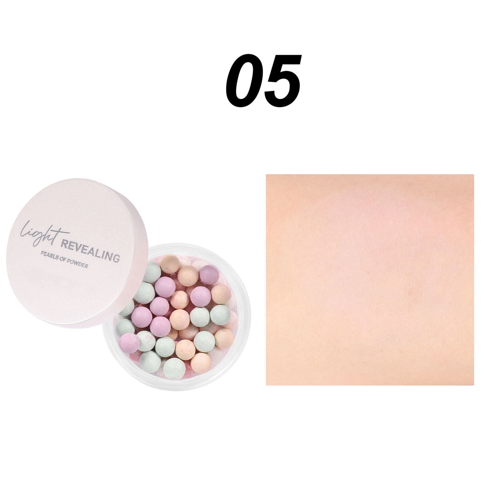 WIFKLSIIPG Oil Control Beads Setting Powder 5 Colours Beads of Powder Tone Roller Loose Setting Powder Beads Finish Powder