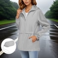 thumbnail image 2 of Women's Rain Jacket 2025 - Waterproof Lightweight Hooded Windbreaker Packable with Pockets, 2 of 8