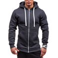 thumbnail image 2 of QIPOPIQ Chandail à Capuchon en Molleton à Fermeture Éclair Intégrale pour Hommes Liquidation, 2 of 4