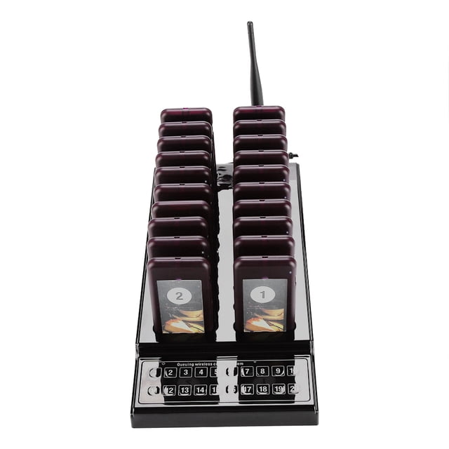 Système de Paillette Invité, 20 Pcs Système de Pager Durable pour Restaurant, pour Ménage