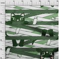 thumbnail image 3 of oneOone Viscose Jersey Forest Green Fabric Kids Craft Projects Decor Fabric Printed By The Yard 60 Inch Wide, 3 of 4