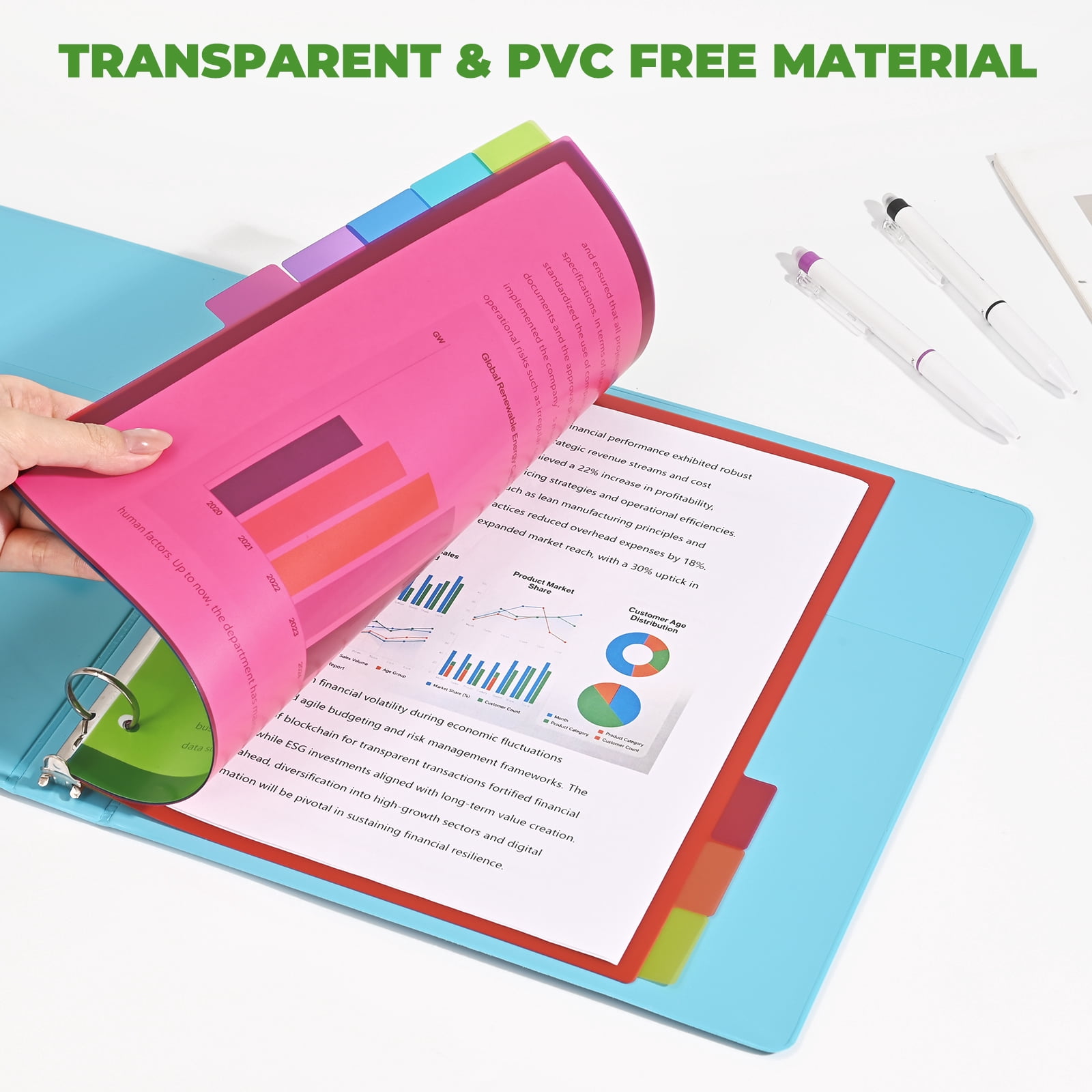 PEN+GEAR Poly 8 Tab Dividers
