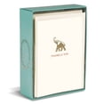 thumbnail image 2 of Graphique Elephant La Petite Presse Boxed Notecards - 10 Embossed and Embellished Gold Foil "Thanks a Ton" Elephant Notes with Matching Envelopes, 3.25" x 4.75, 2 of 4