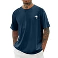 thumbnail image 1 of SDNall Shorts pour Hommes Hommes Imprimé Col Rond Décontracté Mode Manches Courtes Blouses Col Rond Chemises Chemises pour Hommes,T-Shirts à Manches Longues pour Hommes,Chemises à Manches Longues pour Hommes, 1 of 5