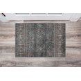 thumbnail image 4 of Tapis d'appoint lavable Grant 2 pi x 3 pi sarcelle et ivoire, 4 of 7