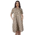 thumbnail image 1 of Moomaya Printed Loose A-Line Dress With Pockets Short Sleeve Dresses Women, 1 of 4