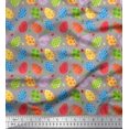 thumbnail image 1 of Soimoi Modal Satin Fabric Egg Easter Printed Fabric 1 Yard 42 Inch Wide, 1 of 3