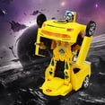thumbnail image 4 of Hxlamzoo Jouets pour Enfants Télécommande Intelligente Voiture Robot Transformable - Transformation Automatique le Jouet Ultime pour Enfants et Collectionneurs Voiture Transformeur Jaune Jouets Liquidation, 4 of 9