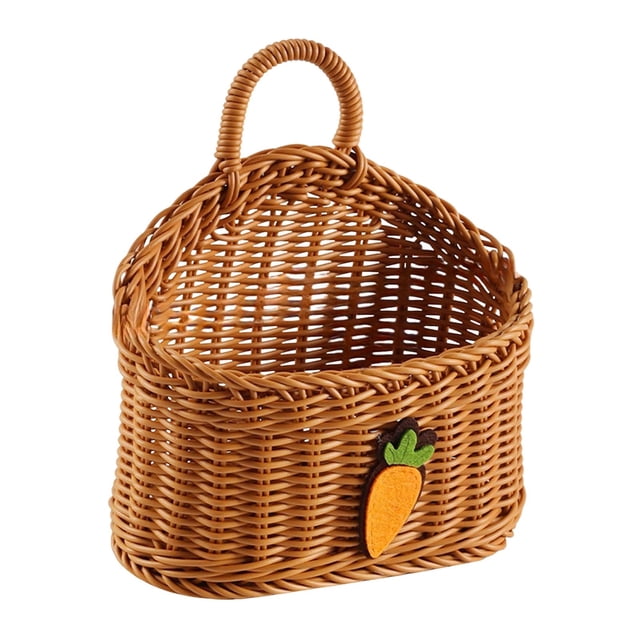 Home Textile Storage Hanging Woven Wall Shelf Storage with Handle for Home and Living Room Organization Decorative for Everyday Use
