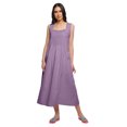 thumbnail image 1 of Moomaya Robe de Nuit Évasée en Coton Unie pour Femmes, 1 of 6