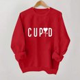 thumbnail image 2 of Penkiiy Chandails en Molleton de la Saint-Valentin Love Heart : Chandails en Molleton de la Saint-Valentin pour Femmes Décontracté Graphique Adorable Pull à Manches Longues TP Rouge, 2 of 8