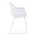 thumbnail image 4 of Moe's Home Collection Honolulu Chair, Contemporary, Outdoor, White, (Set of 2), 4 of 6