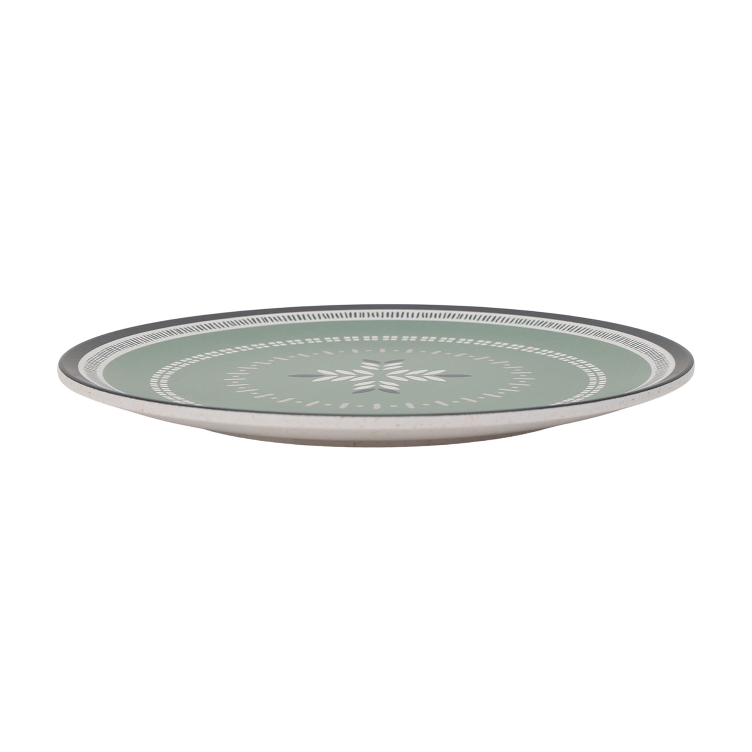 Hometrends Assiette à Apéritif en Bambou Mélamine Vert 7 Inch
