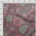 thumbnail image 3 of oneOone Georgette Viscose Purple Fabric Asian Floral Sewing Craft Projects Fabric Prints By Yard 42 Inch Wide, 3 of 4