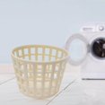 thumbnail image 3 of Mini Panier de Rangement en Plastique Outil de Nettoyage Seau Panier à Linge Boîte de Rangement Beige, 3 of 8