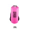 thumbnail image 3 of Waterproof Bags Multifunctional Outdoor Backpack Large-Capacity Equipment Foldable Kayak Rafting Bag Pool Beach Sports Pink 20L Shoulders, 3 of 9