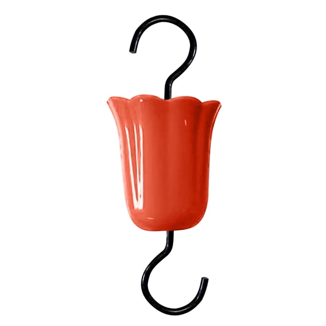 Squirrel Feeder Ant Moat for Hummingbird Feeders Red Umbrella Ant Guard with Large Capacity Hummingbird Feeder Ant Guard Plastic Hanging Ant Guards for Garden Decor Sturdy Lea