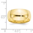 thumbnail image 3 of 10K Yellow Gold 8mm Light Weight Comfort Fit Band Size 9, 3 of 3