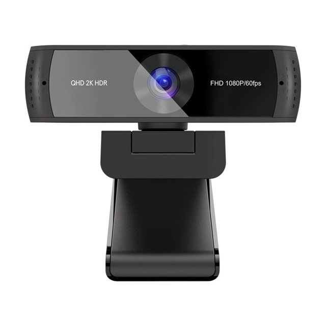 Webcam QHD 2K HDR 30FPS Webcam Autofocus 1080P 60FPS Web Camera With Noise-cancelling Mics And Privacy Cover For Live