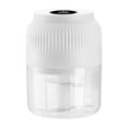 thumbnail image 2 of Oleegame 2PC Electric Garlic Chopper Meat Grinder Portable Mini Food Processor Vegetable Masher With Type C Charging Garlic Masher Mincer For Onions Meat 300ML (White) White, 2 of 9