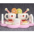 thumbnail image 4 of Mini Ensemble de Thé en Bois Tasse Jouet Théières Plateau pour Enfants Cuisine Jeu de Rôle, 4 of 8