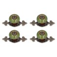 thumbnail image 3 of Bouton d'Armoire Rond, Bouton de Meubles Poignées Belle Délicate Exécution Exquise Alliage de Zinc Robuste Durable avec Vis pour Portes pour Garde-Robe Vert, 3 of 8