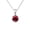 January - Garnet, variant on Cate & Chloe December Birthstone 18k White Gold Plated Women's Necklace 1ct Swarovski Crystal
